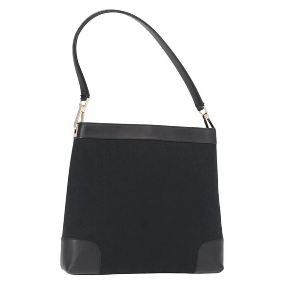 Gucci Handbags - GUCCI GG Canvas Shoulder Bag Black Gold 001 4231 Auth ka883